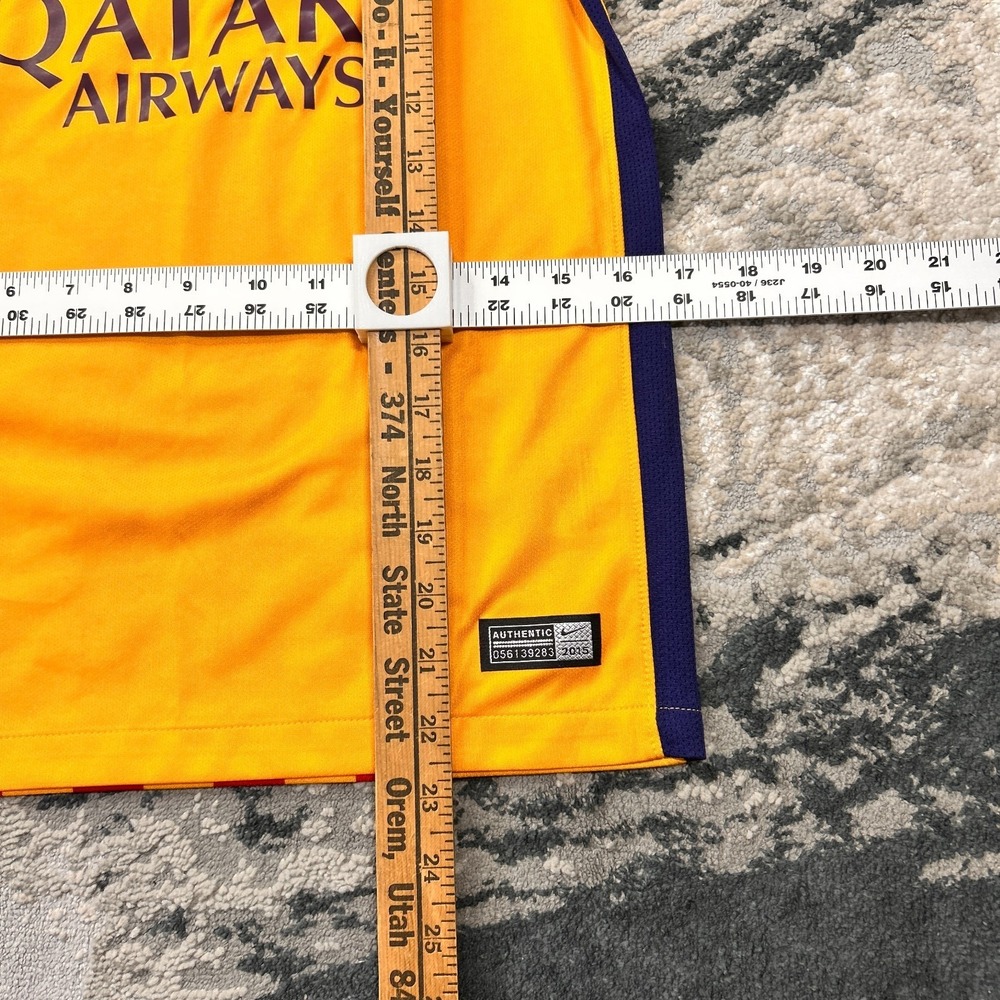 Nike FC Barcelona Yellow and Navy Away Jersey - Picture 5 of 6